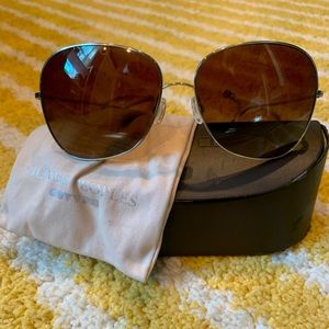 Oliver Peoples Elsie Silver Frame Polarized Sunglasses **READ DESCRIPTION**
